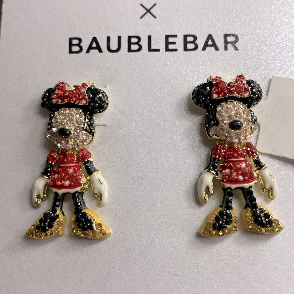 Disney Minnie Mouse Baublebar earrings - Picture 2 of 3